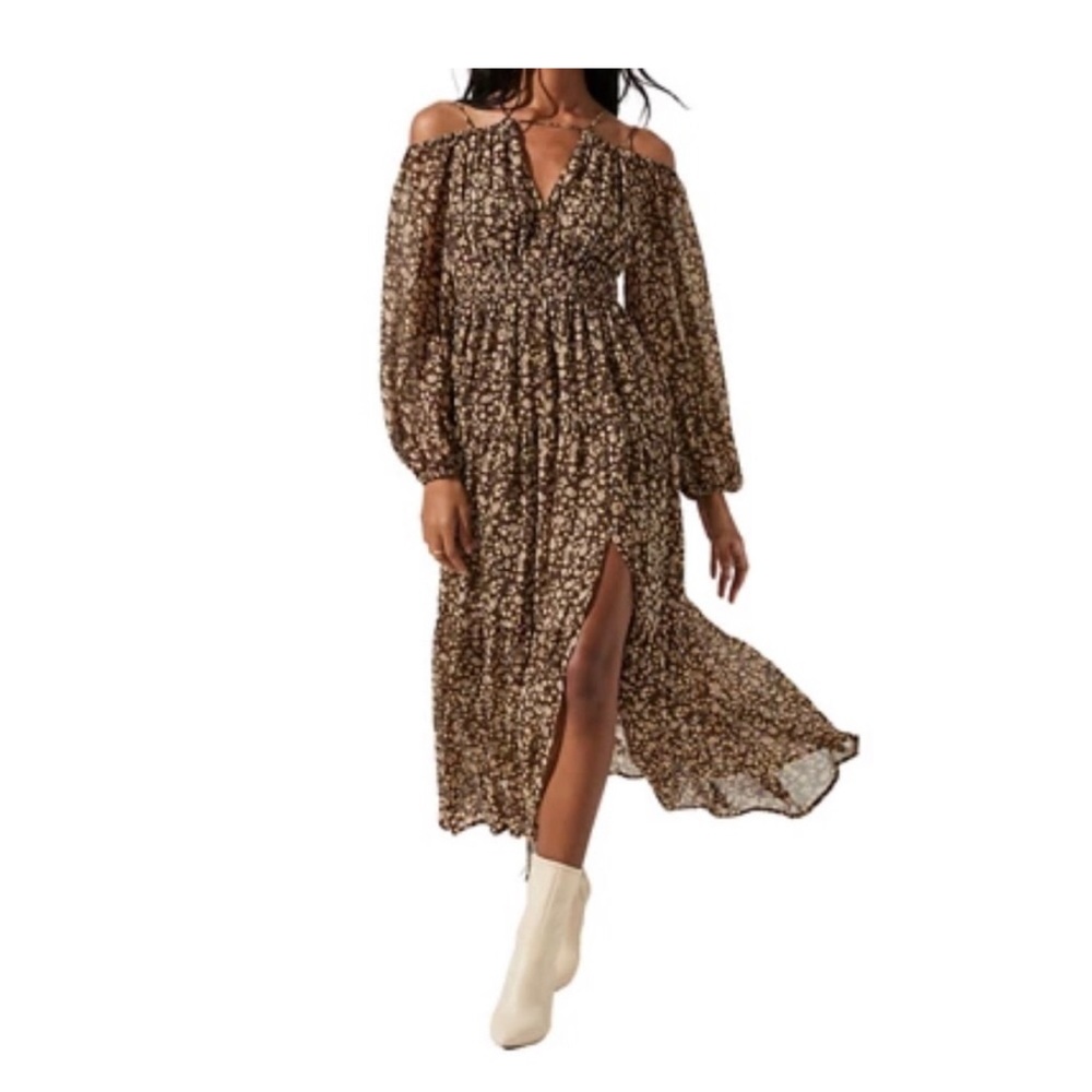 NWT ASTR the label Ciri dress brown floral